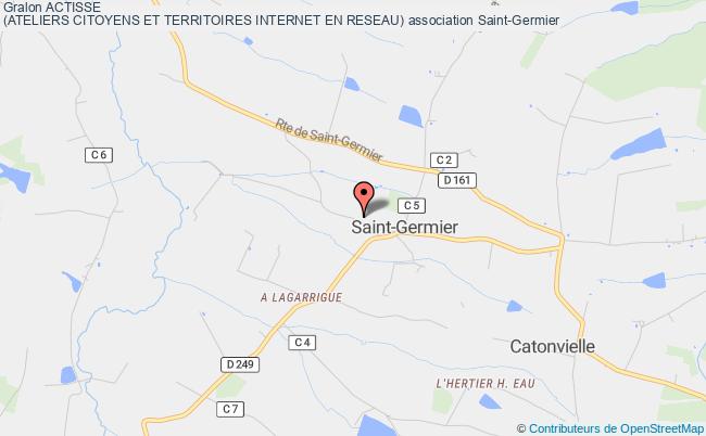 plan association Actisse
(ateliers Citoyens Et Territoires Internet En Reseau) Saint-Germier