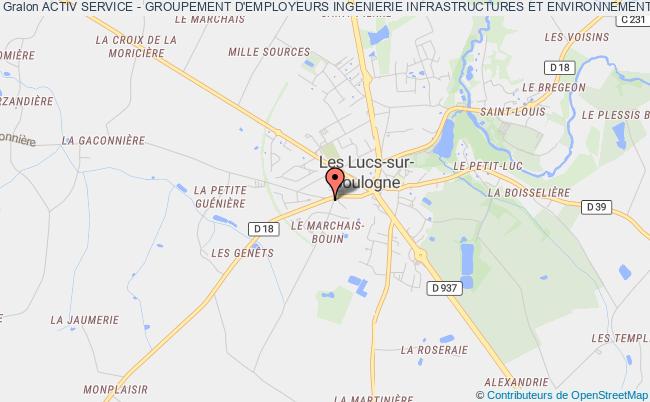 plan association Activ Service - Groupement D'employeurs Ingenierie Infrastructures Et Environnement Lucs-sur-Boulogne