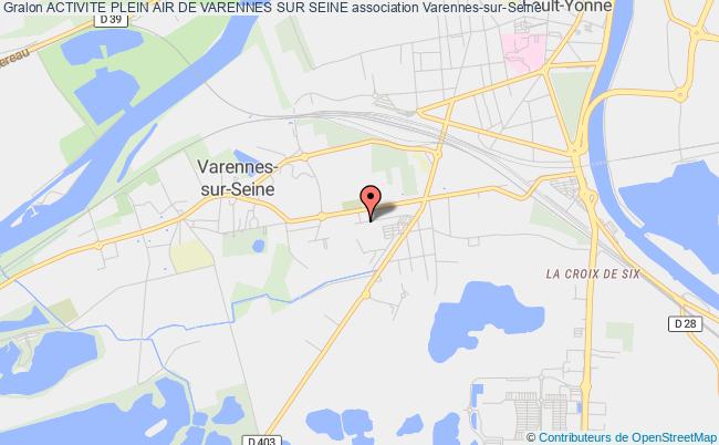 plan association Activite Plein Air De Varennes Sur Seine Varennes-sur-Seine