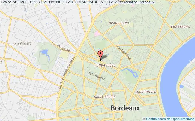 plan association Activite Sportive Danse Et Arts Martiaux - A.s.d.a.m. Bordeaux