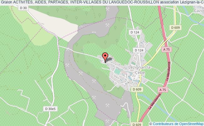 plan association ActivitÉs, Aides, Partages, Inter-villages Du Languedoc-roussillon Lézignan-la-Cèbe