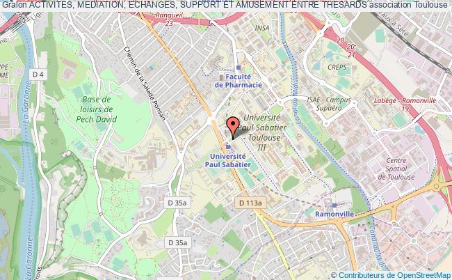 plan association Activites, Mediation, Echanges, Support Et Amusement Entre Thesards Toulouse cedex 09