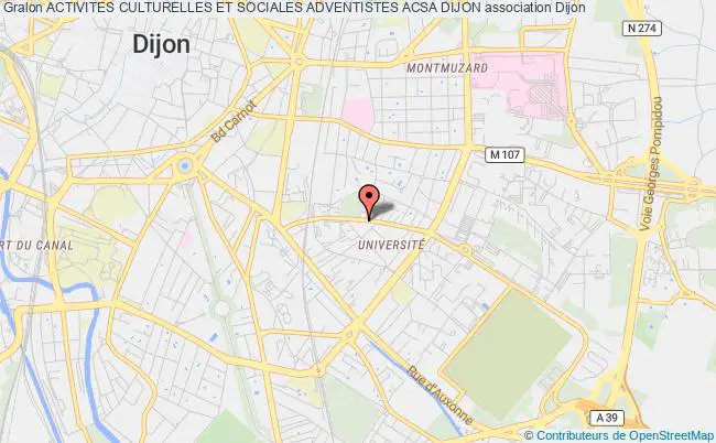 plan association Activites Culturelles Et Sociales Adventistes Acsa Dijon Dijon