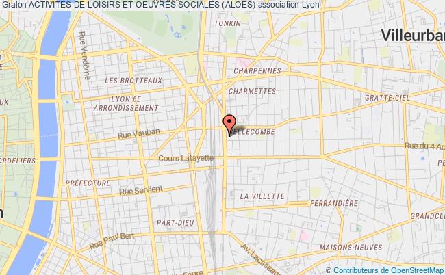 plan association Activites De Loisirs Et Oeuvres Sociales (aloes) Lyon Cedex 06