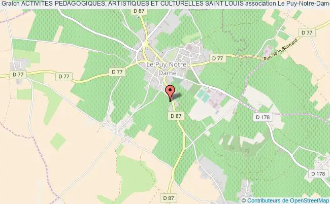 plan association Activites Pedagogiques, Artistiques Et Culturelles Saint Louis Le    Puy-Notre-Dame