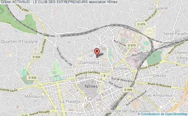plan association Activsud - Le Club Des Entrepreneurs Nîmes