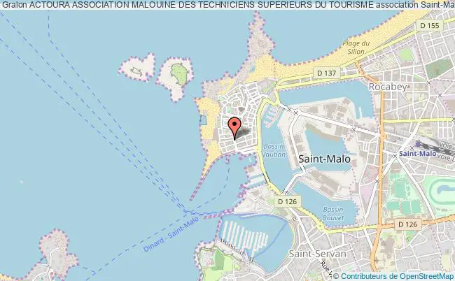 plan association Actoura Association Malouine Des Techniciens Superieurs Du Tourisme Saint-Malo