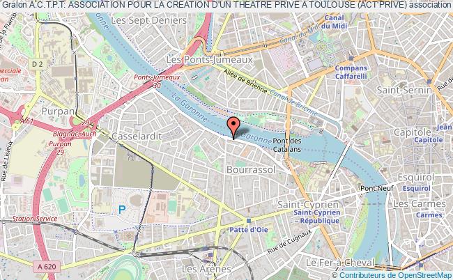 plan association A.c.t.p.t: Association Pour La Creation D'un Theatre Prive A Toulouse (act'prive) Toulouse