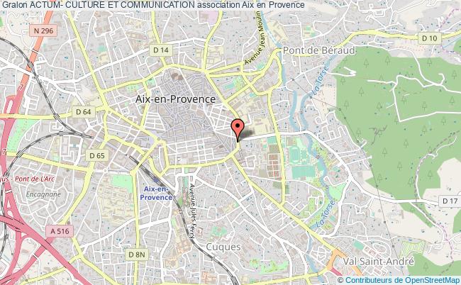plan association Actum- Culture Et Communication Aix-en-Provence