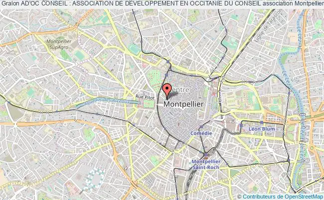 plan association Ad'oc Conseil : Association De DÉveloppement En Occitanie Du Conseil Montpellier