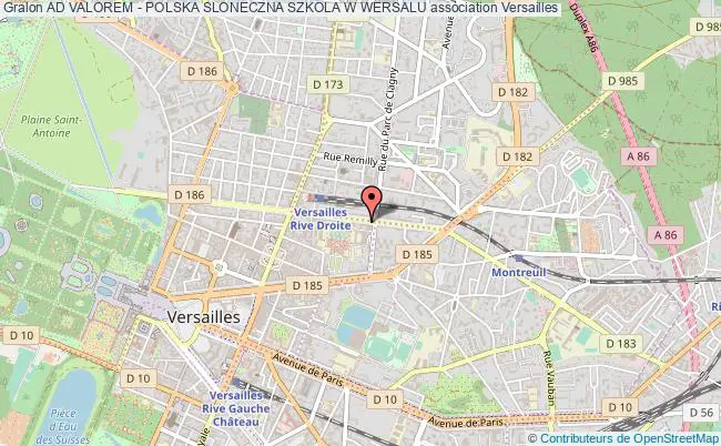 plan association Ad Valorem - Polska Sloneczna Szkola W Wersalu Versailles