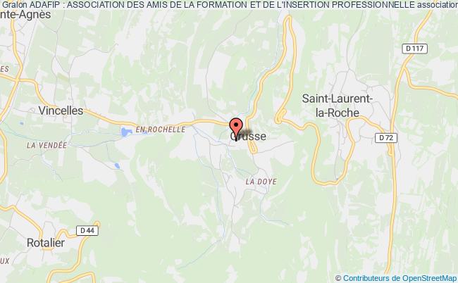 plan association Adafip : Association Des Amis De La Formation Et De L'insertion Professionnelle Val-Sonnette