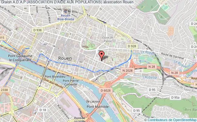 plan association A.d.a.p (association D'aide Aux Populations) Rouen