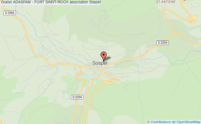 plan association Adasfam - Fort Saint-roch Sospel