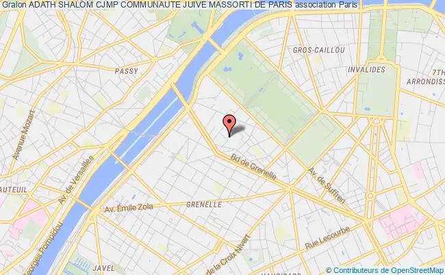 plan association Adath Shalom Cjmp Communaute Juive Massorti De Paris Paris