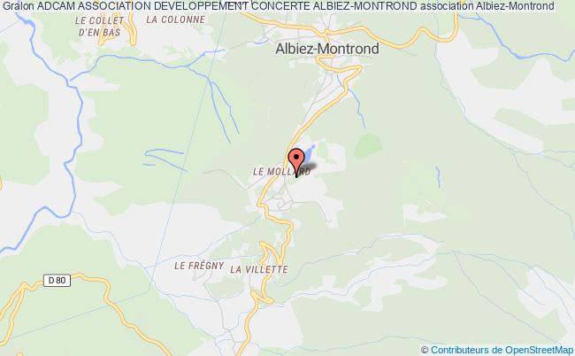 ADCAM ASSOCIATION DEVELOPPEMENT CONCERTE ALBIEZ-MONTROND