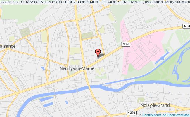 plan association A.d.d.f (association Pour Le Developpement De Djoiezi En France ) Neuilly-sur-Marne