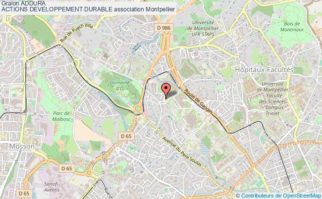 plan association Addura
Actions Developpement Durable Montpellier