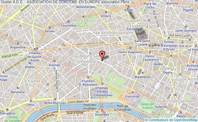 plan association A.d.e. - Association De Doroube En Europe Paris