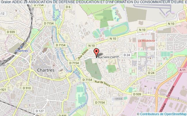 plan association Adeic 28 Association De Defense D'education Et D'information Du Consommateur D'eure Et Loir Chartres