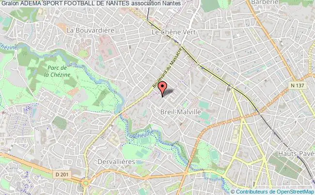 plan association Adema Sport Football De Nantes Nantes