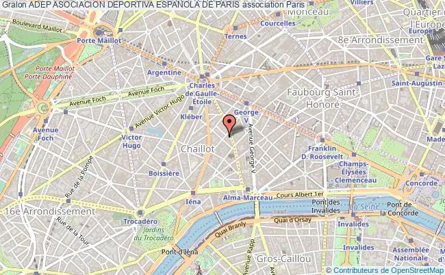 plan association Adep Asociacion Deportiva Espanola De Paris Paris