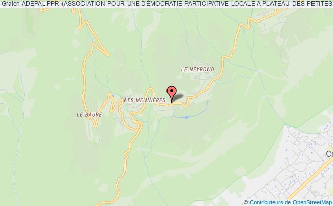 plan association Adepal Sp (association Pour Une Democratie Participative Locale A Saint Pancrasse) Saint-Pancrasse