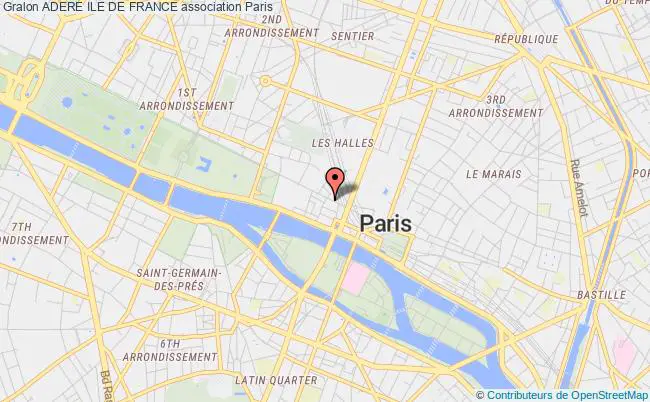 plan association Adere Ile De France Paris 1er