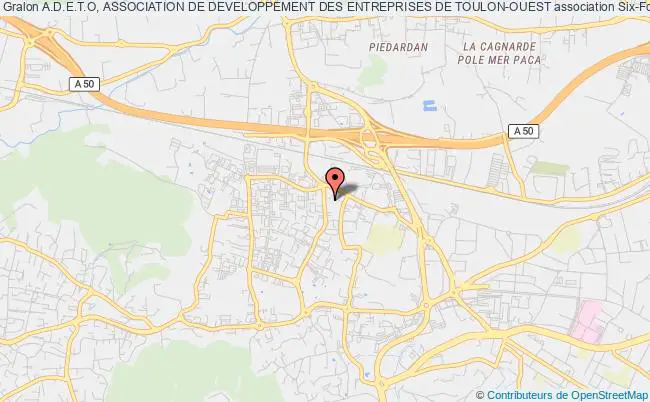 plan association A.d.e.t.o, Association De Developpement Des Entreprises De Toulon-ouest Six-Fours-les-Plages