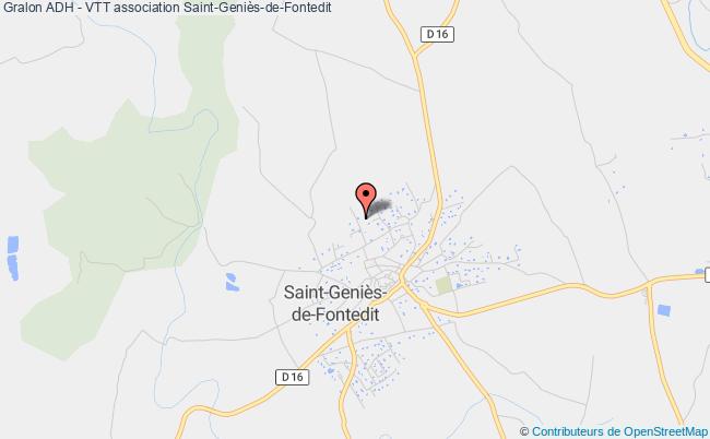 plan association Adh - Vtt Saint-Geniès-de-Fontedit