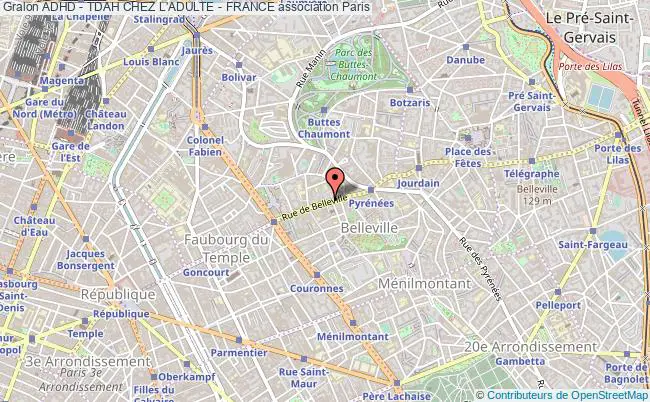 plan association Adhd - Tdah Chez L'adulte - France Paris 19e