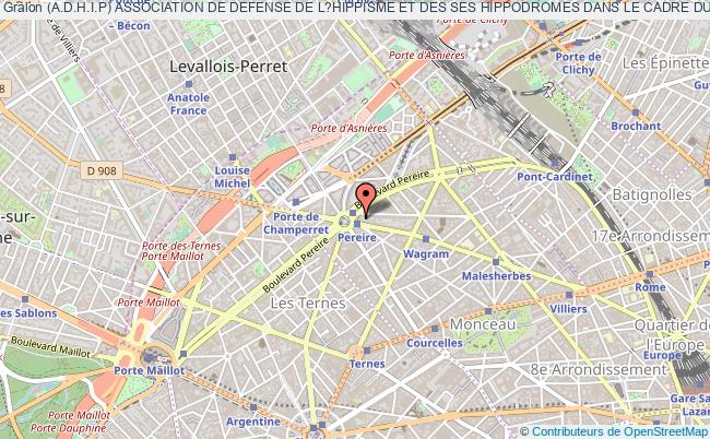 plan association (a.d.h.i.p) Association De Defense De L?hippisme Et Des Ses Hippodromes Dans Le Cadre Du Bois De Boulogne Paris
