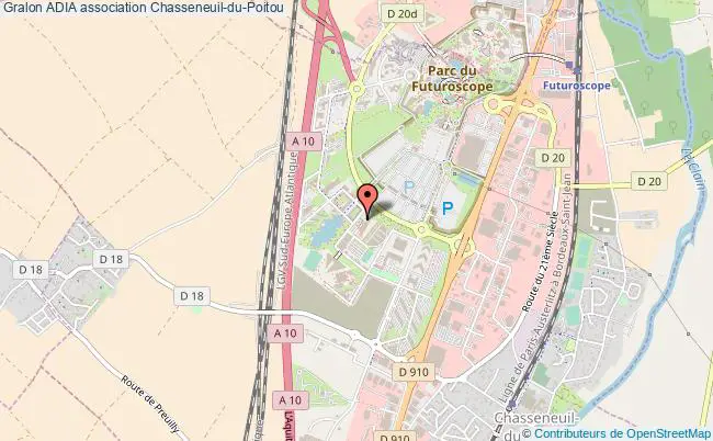 plan association Adia Chasseneuil-du-Poitou