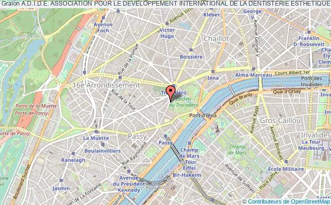 plan association A.d.i.d.e. Association Pour Le Developpement International De La Dentisterie Esthetique Paris