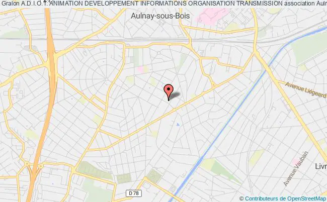 plan association A.d.i.o.t. Animation Developpement Informations Organisation Transmission Aulnay-sous-Bois