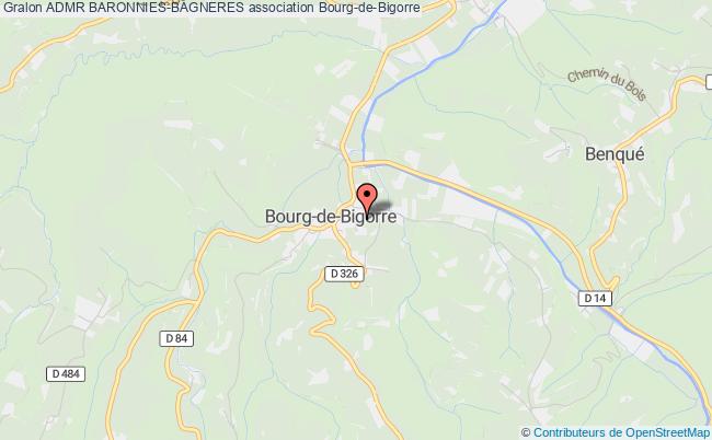 plan association Admr Baronnies-bagneres Bourg-de-Bigorre