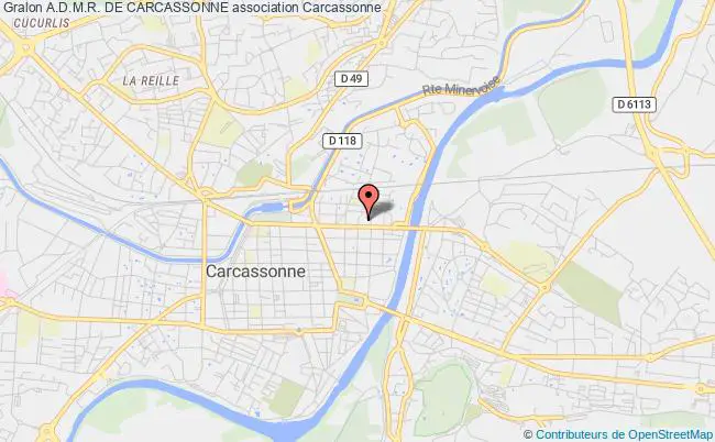 plan association A.d.m.r. De Carcassonne Carcassonne