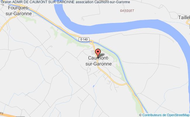 plan association Admr De Caumont Sur Garonne Caumont-sur-Garonne