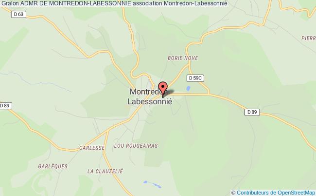 plan association Admr De Montredon-labessonnie Montredon-Labessonnié