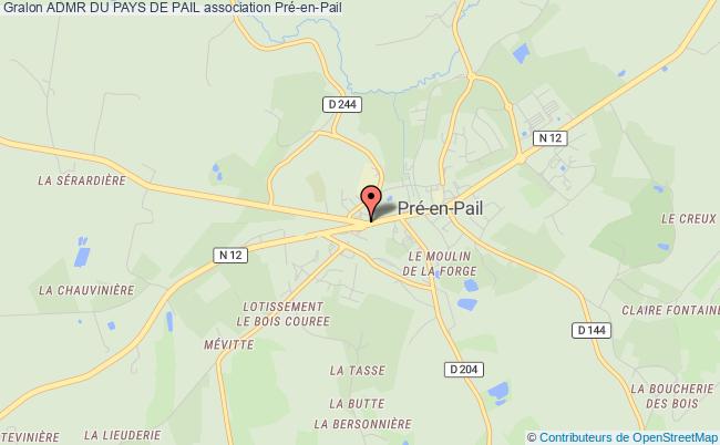 plan association Admr Du Pays De Pail Pré-en-Pail-Saint-Samson