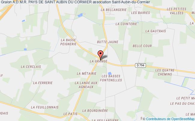 plan association A.d.m.r. Pays De Saint Aubin Du Cormier Saint-Aubin-du-Cormier