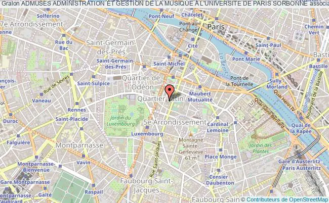 plan association Admuses Administration Et Gestion De La Musique A L'universite De Paris Sorbonne Paris