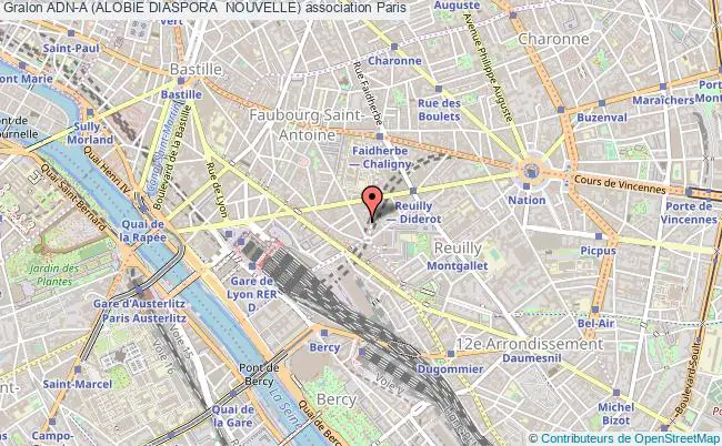 plan association Adn-a (alobie Diaspora  Nouvelle) Paris