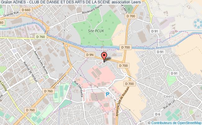 plan association Adnes - Club De Danse Et Des Arts De La ScÈne Leers