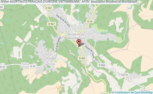 plan association Adoptants Francais D'origine Vietnamienne ' Afov' Bruyères-et-Montbérault