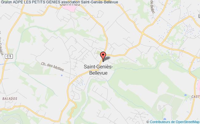 plan association Adpe Les Petits Genies Saint-Geniès-Bellevue