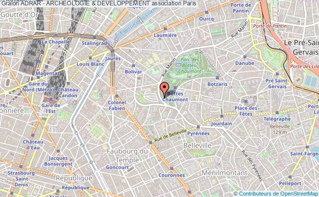 plan association Adrar - Archeologie & Developpement Paris