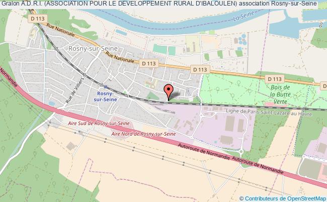 plan association A.d.r.i. (association Pour Le Developpement Rural D'ibaloulen) Rosny-sur-Seine