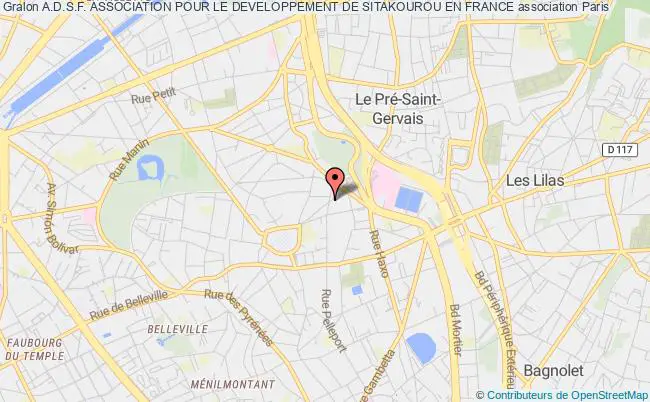 plan association A.d.s.f. Association Pour Le Developpement De Sitakourou En France Paris