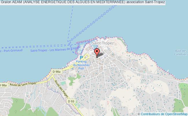 plan association Aeam (analyse Energetique Des Algues En Mediterranee) Saint-Tropez